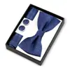 Corbata de moño Estilo Nuevo, Pañuelo Cuadrado, Gemelos Caja de Regalo Set de 3 Piezas, Accesorios de Camisa de Moda para Hombre, Hebilla de Corbata de Moño Multicolor