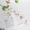 Flor artificial branca para decoração de casamento, auditório, chão, jardim Monet, elegante caminho de flores de seda, teto de flores.