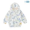 Ropa de protección solar para niños, cárdigan de verano, top de bebé, ropa de piel de malla fina y transpirable, abrigo con capucha de algodón puro