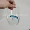 Nuevas copas de vino de vidrio de colores con forma de animal transfronterizas, copas de vino de vidrio de borosilicato alto, vasos para whisky