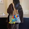Bolsa de Hombro de Ganchillo con Diseño de Pez Hueco para el Otoño, Bolso de Mano de Gran Capacidad de un Solo Hombro para Mujer, Ligero y Versátil para el Uso Diario de Estudiantes