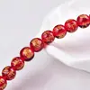 Tira de Vidro de Cinco Vias da Fortuna Semi-Acabada Esmaltada Faixa Vermelha, Amarela, Branca, Verde, Preta Contas Soltas 8-14mm para Fortuna, Prosperidade, Longevidade, Felicidade e Riqueza