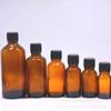 Botella de aceite esencial de 5 ml a 100 ml, botella marrón de aceite esencial, botella con tapón para solución madre, botella para cosméticos, botella pequeña marrón.