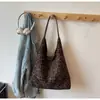 Comércio Exterior Chique Retro Estampa de Leopardo Bolsa Mãe e Filho Feminina Nova Moda Casual Bolsa Tote Grande Capacidade Bolsa de Ombro de Nicho