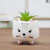(Pequeños mayoristas) Cerámica de Temperatura Media Estilo Escandinavo Simple Maceta Linda Animales Florales Pintada a Mano Adornos de Decoración para el Hogar
