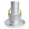 Conector rápido de aleación de aluminio de 3 pulgadas, junta de brida con extremo macho F, puerto de descarga de aceite, extremo macho, válvula de bola para tanque de aceite, adaptador de extremo hembra