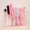 Peine removible de nueve filas de gran venta forma esponjosa peine hueco aguja seca peine de punta peine cepillo para el cabello botella de spray traje de peine para el cabello