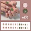 Nuevas y lindas uñas cortas de verano con estilo INS para chicas, estilo blanco, 24 uñas cortas extraíbles, armadura para usar