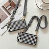 Patrón Chidori Japonés y Coreano Adecuado para Funda de Cuero para Teléfono Móvil Iphone15 12Pro Cuerda Cruzada 14Plus Cubierta Protectora 13Mini