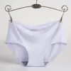 Ropa interior de seda de hielo para mujer Ropa interior sin costuras Ropa interior de una pieza Transpirable Cintura media Sexy Ropa interior para mujer Bragas 810