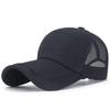 Gorra de Béisbol de Secado Rápido del Sudeste Asiático Logo Personalizado Gorra de Esponja de Siete Paneles Transpirable para Exteriores Poliéster Malla Parcial Láser Protección Solar