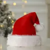 Sombrero de Navidad de peluche transfronterizo, sombrero de Navidad de bola grande ampliado y engrosado, sombreros de Navidad multicolores para adultos y niños