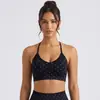 Amazon Conjunto Fitness Feminino com Sutiã Esportivo de Gola Halter com Bolinhas e Costas em V e Leggings