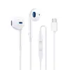 Adequado para Fones de Ouvido com Fio Apple e Android, Tipo de Controle com Fio Universal Type-C Caixa de Cristal Tipo Intra-auricular 3,5mm com Microfone Atacado
