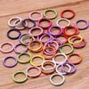 Suministro Directo de Fábrica Broche de Langosta Metálico Colorido DIY Cadena de Cuentas Redondas Anillo Abierto Broche Llavero Ojo de Oveja Joyería
