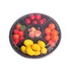 Prato de frutas de plástico lanche embalagem grade corte de frutas com tampa caixa de frutas tenda descartável caixa de frutas corte de frutas