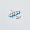 Exposición Aeroespacial Aviones Día Nacional Llavero DIY Accesorios Colgante Collar Joyería Hecha a Mano Accesorios Metal