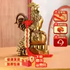 Gallina Auspiciosa Rica de Latón Pollo de la Suerte Gallo del Zodiaco Gallo Dorado Auspicioso Decoración de Escritorio para el Hogar y la Oficina