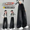 Jeans de Primavera y Otoño para Niños 2026 Nuevo Estilo Coreano Pantalones Anchos Holgados Pantalones Rectos de Moda para Niños