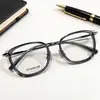 Óculos de Negócios Retrô Masculinos, Armações de Óculos Ultrafinas Linha Sobrancelha Preto Puro Estilo Samurai, Podem Ser Equipados com Lentes de Grau, Atacado 1608