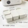 Cuencos cuadrados de cerámica, cuencos para snacks, cuencos para salsas para mojar, cuencos para vaporera, ollas para vaporera, cajas para vaporera, platos para vaporera, cuencos para postre, cuencos para cocer huevos al vapor, platos para vaporera domésticos