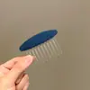 Peine Ovalado de Lana Retro para Otoño e Invierno, Peine para Peinar Cabello Corto, Herramienta para Ordenar el Cabello, Pinza para Flequillo, Pasador al por Mayor