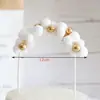Decorações de Bolos Assados Arco-Íris Pequeno Pingente Pó Dourado Mais Fácil de Combinar Castelo Festa de Aniversário Mesa de Sobremesas Inserção