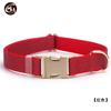 Collar Reflectante de Nylon Estrella Reflectante Resaltada Collar para Perro Reflectante Grabable Hilo Dorado Claro Cepillado Cadena para Perro de Alta Calidad