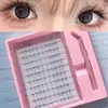 Pestañas Postizas Transfronterizas Venta Caliente de Comercio Exterior Ojo de Gato Natural Set de Pegamento para Pestañas Inferiores Gruesas y Ordenadas Adecuadas para Maquillaje de Ojos Fresco y Audaz