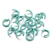 Llavero de anillo de plástico de colores Accesorios para abalorios DIY Colgante de anillo de resorte Gancho de campana Materiales para cadena de teléfono móvil