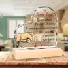 Decoração de Mesa Dia dos Namorados Amor com Base de Madeira Acrílico Transparente Dia dos Pais Ornamentos