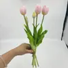 Envío Directo de Fábrica de Tulipanes Premium de Goma Suave Transfronterizos para Sala de Estar, Hotel, Boda, Jardín, Decoración del Hogar, Flores Artificiales