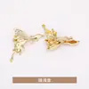 Broche Metálico de Peixe Dourado Corsage Vintage Fashionável Fecho Acessório para Roupa Pino Antiderrapante