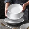 Prato de Mesa Xiangyuan Meimian Imitação de Porcelana Padrão Rocha Prato Fundo Ocidental para Bife Massa Restaurante Hotel Prato de Cozinha