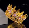Corona de Perlas de Lata Adornos para Decoración de Pastel Ramo Decorativo Corona Nupcial Cumpleaños Horneado Disfraces Suministros Venta al por Mayor