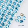 Dongzhou Crystal Diamante Ovalado 9*7mm para Uñas Diamante K9 de Alta Calidad Imitación Corte Chino Flash Explosivo Resistente al Desgaste Accesorios Plateados para Uñas