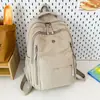 Mochila de Moda Estilo Coreano de Gran Capacidad para Mujer Ligera con Múltiples Bolsillos Casual Versátil Mochila Escolar para Estudiantes Mochila de Viaje