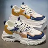 Tênis Esportivo Masculino 2025 Outono Novo Estilo Sapatos Masculinos Sola Grossa Antiderrapante Casual Versátil Estudante Tendência Tênis para Corrida Masculino