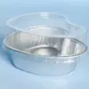 Taza para Hornear Color Amor Engrosada Taza para Pudín Mousse Pastel Especial para Horno Caja Resistente al Horno de Papel de Aluminio Portador de Pastel de Luna