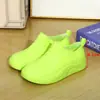 Botas de Lluvia Impermeables de Tubo Corto para Aumentar la Altura para Mujer, Botas de Agua Antideslizantes para Todas las Estaciones, Versión Japonesa Coreana para Estudiantes de Primavera y Otoño, Ligeras para Exteriores