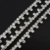 Cadena de diamantes accesorios para ropa cadena de pedrería cadena soldada a mano cadena decorativa de diamantes cadena de pedrería de garra fancy accesorios para joyería diy