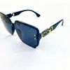 Nuevas Gafas de Sol de Moda Protección Solar Cara Grande Adelgazantes Gafas Integradas Ultraligeras Estilo Callejero Gafas de Sol de Celebridad de Internet