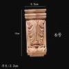 Cabeça de Suporte de Viga de Madeira Maciça Cabeça de Escultura em Madeira Cabeça de Truque Cabeça de Porta de Armário Flor Chinoiserie Cabeça de Coluna Romana Cabeça de Chapéu Europeu Flor