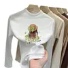 Camiseta térmica de forro polar auto-calentable para otoño e invierno para niñas, tejido cepillado, adecuada para que los niños la usen como capa exterior, top para niñas