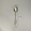 Conjunto de Talheres Ocidentais de Aço Inoxidável 304 com Cabo Criativo de Folha de Salgueiro, Levemente Luxuoso, para Uso Doméstico, Jantar, Colher de Sopa, Colher de Prato Principal