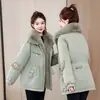 Parka de Moda Inverno 2026 com Gola Grande de Pelo, Casaco de Algodão Feminino Versátil e Quente