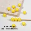 Cuentas Redondas de Colores Accesorios para Joyería DIY Cuentas Sueltas Hechas a Mano Arcoíris Color Completo Crema 10mm Accesorios para Pulseras Collares Cuentas