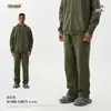 Conjunto unisex de sudadera con capucha y pantalones de chándal, forrado de forro polar, grueso, para otoño e invierno, marca de tendencia estilo americano, adecuado para adolescentes, con cremallera