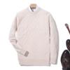 Suéter de lana pura 100% para hombre, otoño e invierno, nuevo, holgado, de cuello redondo, informal, de punto grueso, de cachemira, talla grande