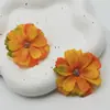 Flores de simulação diy cabeças de flor multicamadas Headdress Hanfu guirlanda de flores artesanal materiais flores de seda flores para grampo de cabelo flores para decoração de casamento flores
